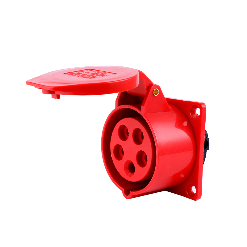 Industrial plug and socket waterproof connector 3PIN 4PIN 5PIN 16A/32A IP44 waterproof electrical connection wall mount socket
