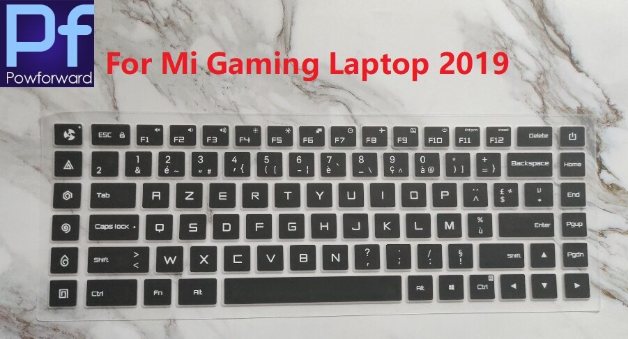 Clavier français azerty Silicone clavier couverture peau protecteur pour Xiao mi ordinateur portable Pro 15 15.6 Air 13 13.3 12 12.5 Franch: Mi Gaming laptop 15