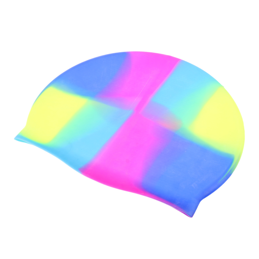 Premium Durable Flexible Silicone Swim Cap Swimming Pool Hat for Men and Women, Boys and Girls