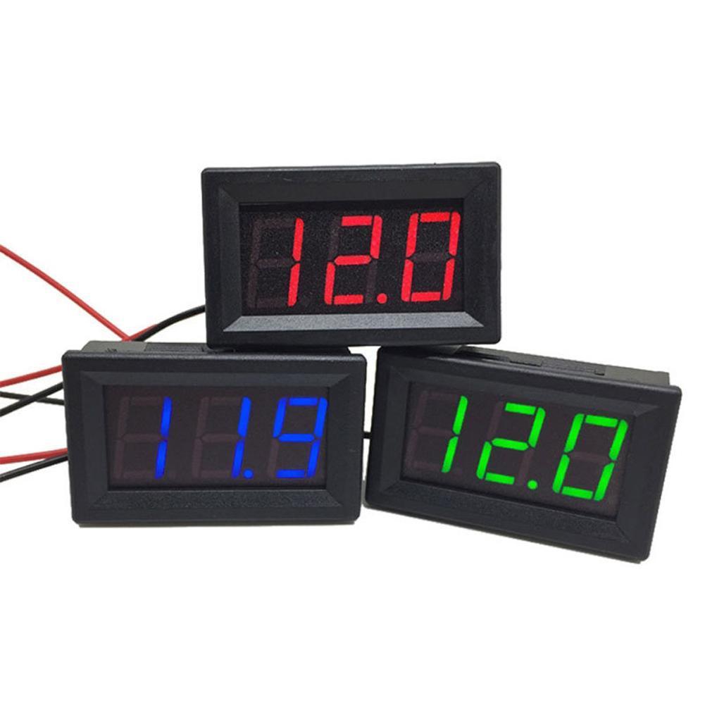 Auto LED Digital Anzeige Voltmeter Motorrad Spannung Messgerät Meter Tafel Blinkt Wasserdichte Warnleuchten Auto Zubehör 12 V