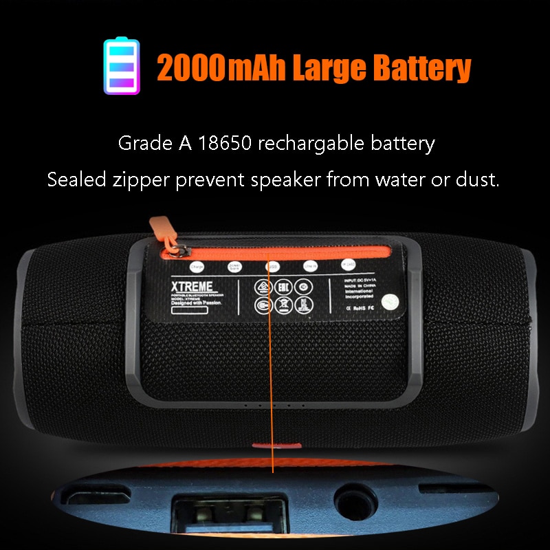 Høy effekt 40w bluetooth høyttaler vanntett bærbar søyle super bass stereo for datamaskin pc-høyttalere med fm-radio bt aux tf