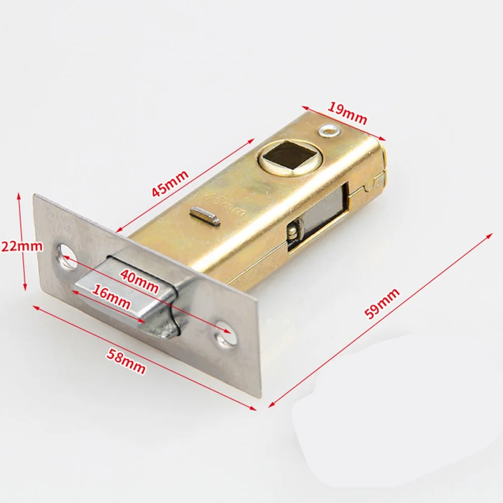 Mortice Door Tubular Latch Internal Bolt Facility Unsprung Catch 30/35/40/ 45mm Zinc Alloy Doors Hardware Locks: Beige