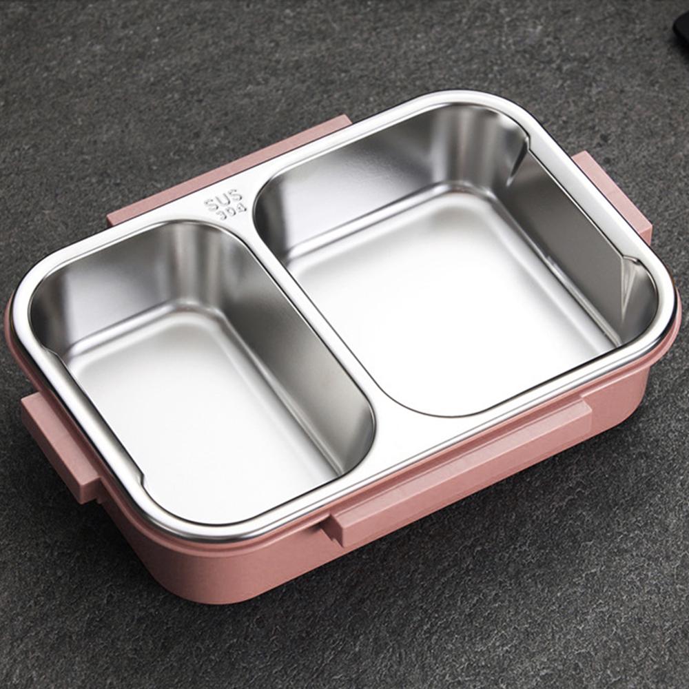 Draagbare 304 Rvs Lunchbox Met Compartimenten Servies Lunchbox Voor Kids Microwavable 40DC18