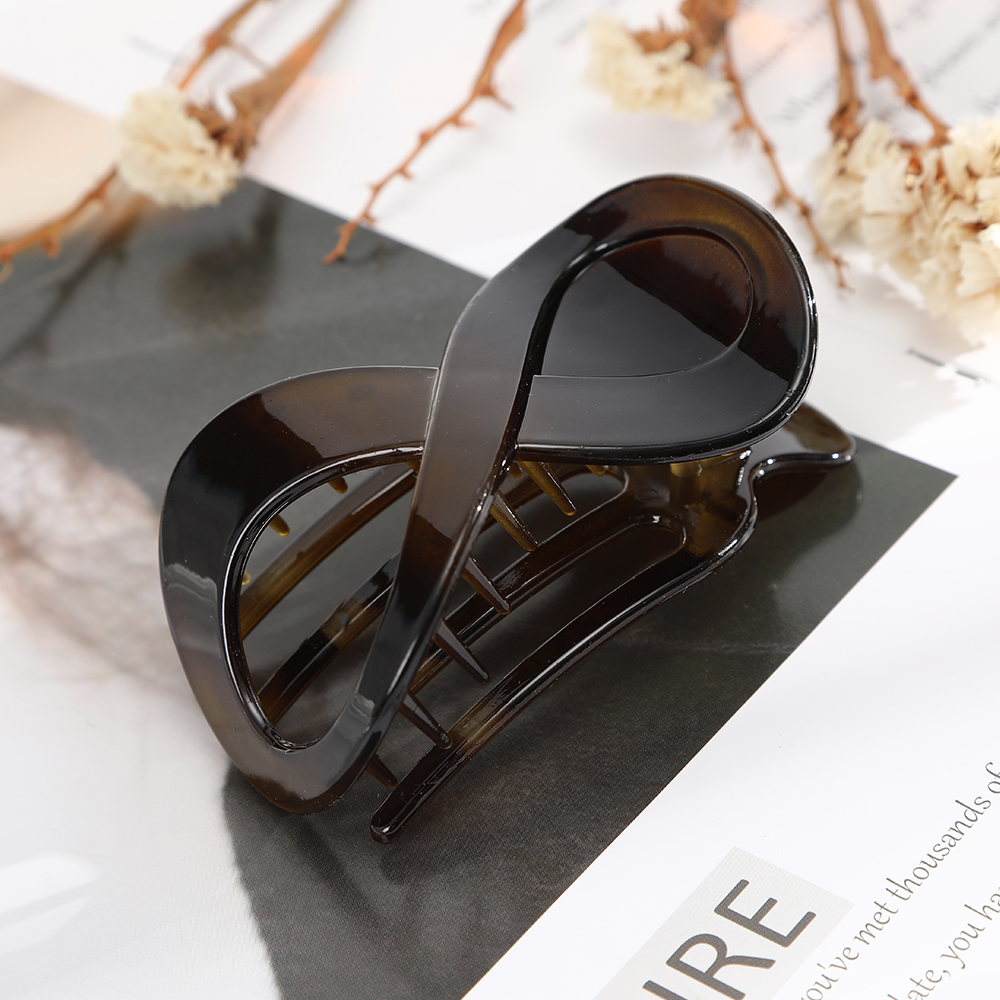 Pince à cheveux en forme de bec de canard pour femmes et filles, pince à cheveux en plastique sans couture, épingles à cheveux simples, outils de coiffure, accessoires: A