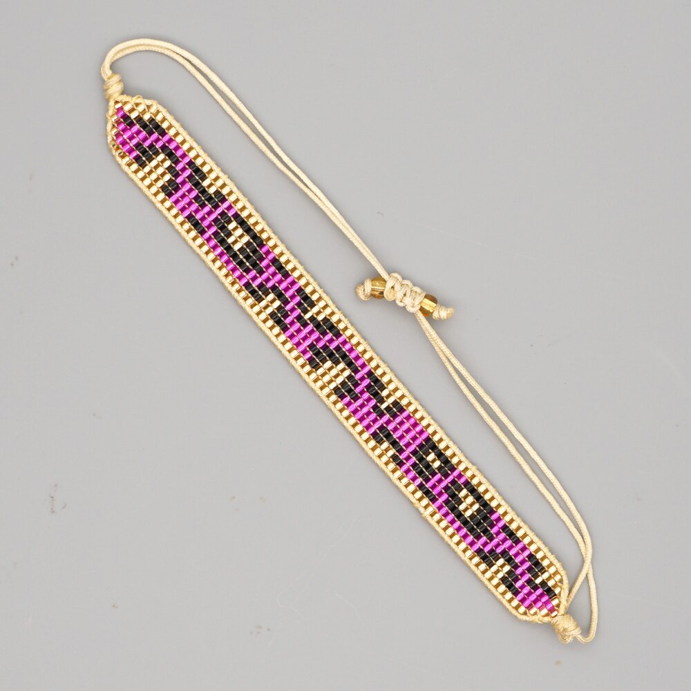 Go2boho Miyuki Bracelet Ladies Leopard Bracelets For Women Handmade Adjustable Autumn Pulseras For Women: MI-B200185C