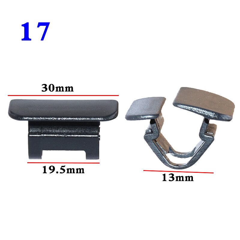 För volvo  s40 s60 s80 s90 lxc 9 c30 c60 c70 c90 xc60 xc90 v40 v60 bildörrpanel sidokjol stötfångare skärmband clips fästelement: 10 st nummer 17