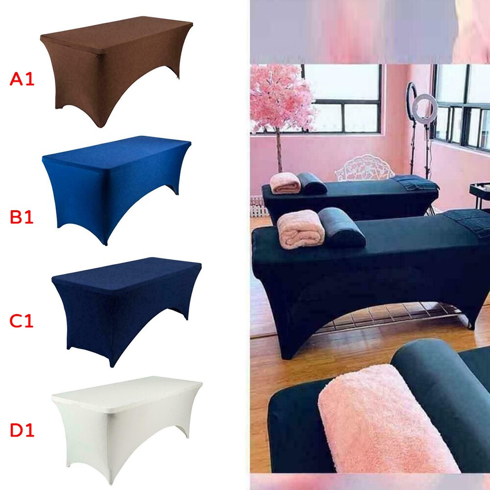 Stretch Table Cover Rectangular Table Cloth Cocktail Table Decoration Cover Festival Party Banquet Table Setting Accessories