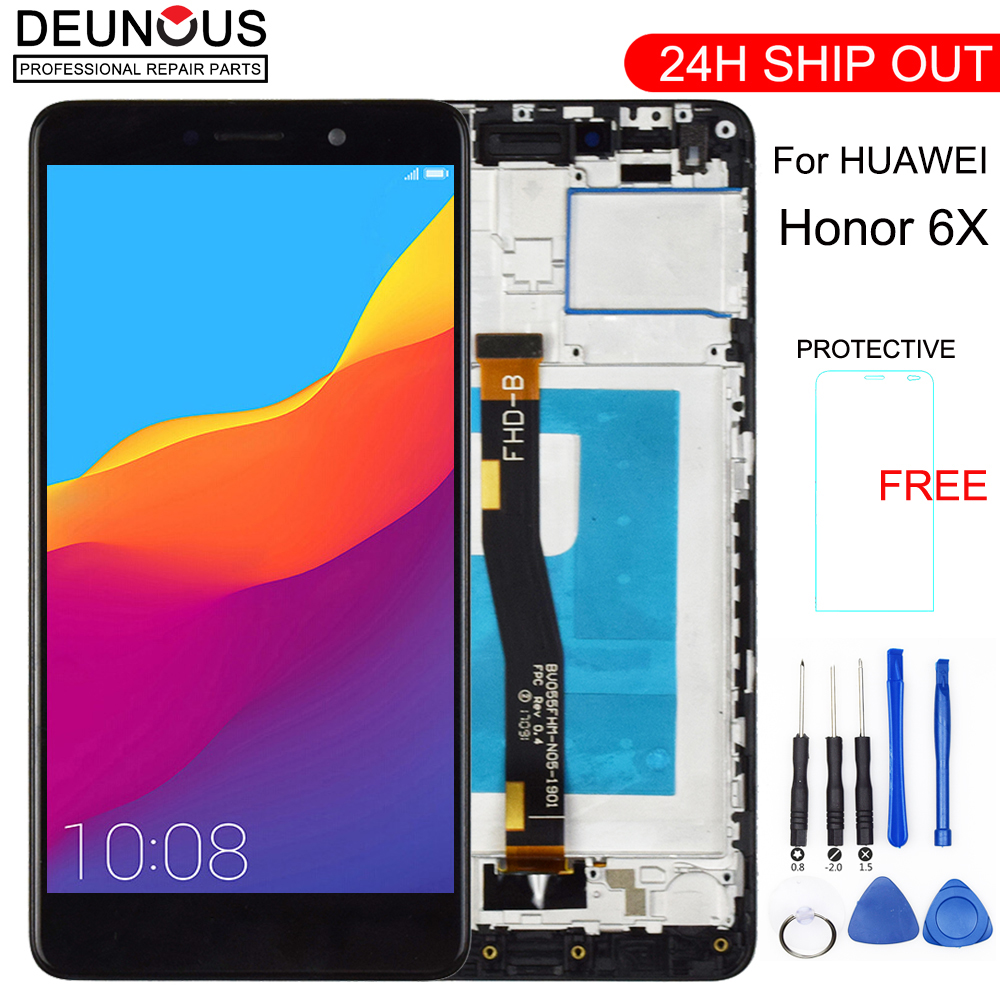 LCD Display For Huawei Honor 6X BLN-L24 BLN-AL10 BLN-L21 BLN-L22 Touch screen For GR5 Digitizer jo Assembly Free Tools