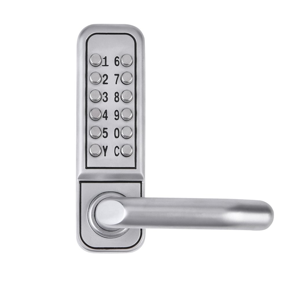 OS600A third generation cylindrical handle mechanical code lock silver Zinc alloy Waterproof and rustproof door lock