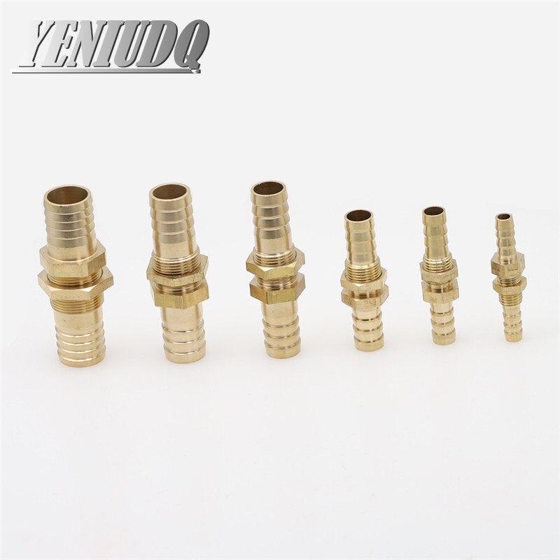 6mm Pipe Metaland Brass 5/16" Hose Barb Bulkhead Fitting Thru-Bulk Straight Adapter For Water Fuel Air Air Con Pipe Extension - Foto 5