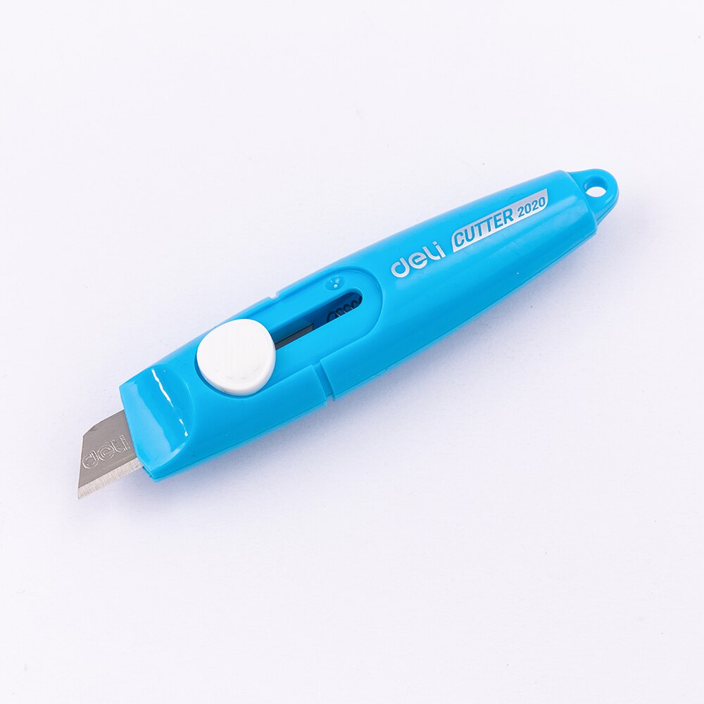Deli – Mini coupe-papier Portable couleur bonbon, boîte de 5 pièces, fournitures scolaires, coupe-couteau utilitaire, papeterie couteau à découper E2020