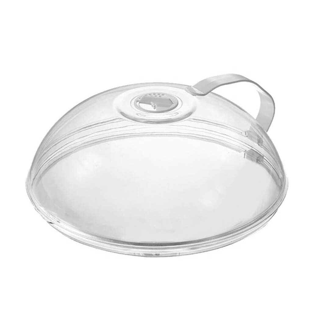 FenKicyen Microwave Food Cover Transparent Anti-Splash Cooking Lid Stove Cover For Oven Refrigerator Dish Airtight Cap Plate 1pc: Transparent-B