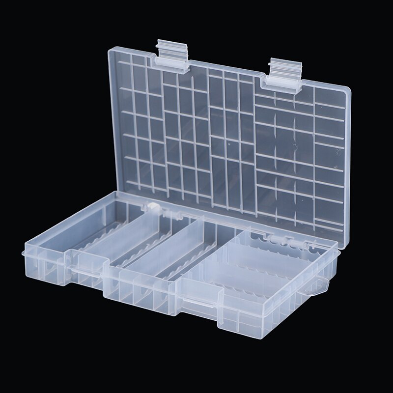 Super Volume Transparent Plastic Battery Storage Box For Placed 100pcs AAA AA Battery Holder Container Coverd Finish Kit Box