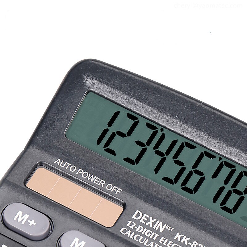 12 digit large screen calculator solar financial accounting clear inventory office home mall store stationery dual power supply