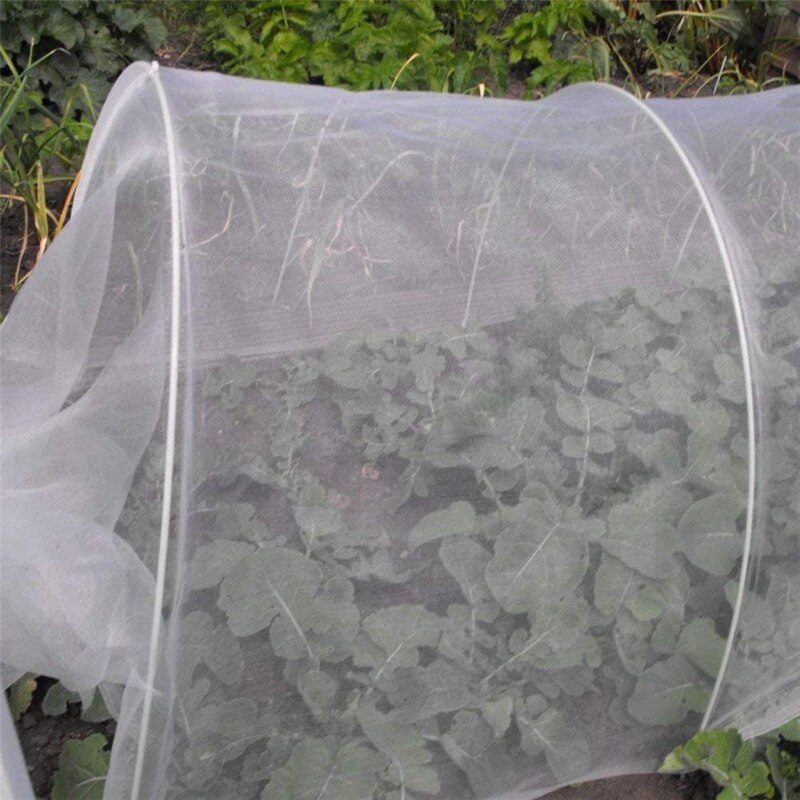 Red de protección contra insectos, malla fina para cultivo de verduras, para jardín