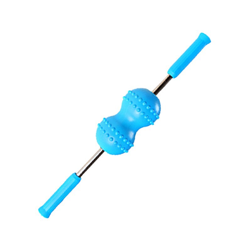 2-ballen Massage Stick Roller Back Pushing Massager Rollers Draagbare Body Muscle Yoga Massage Roller Stick Pijnbestrijding Stick