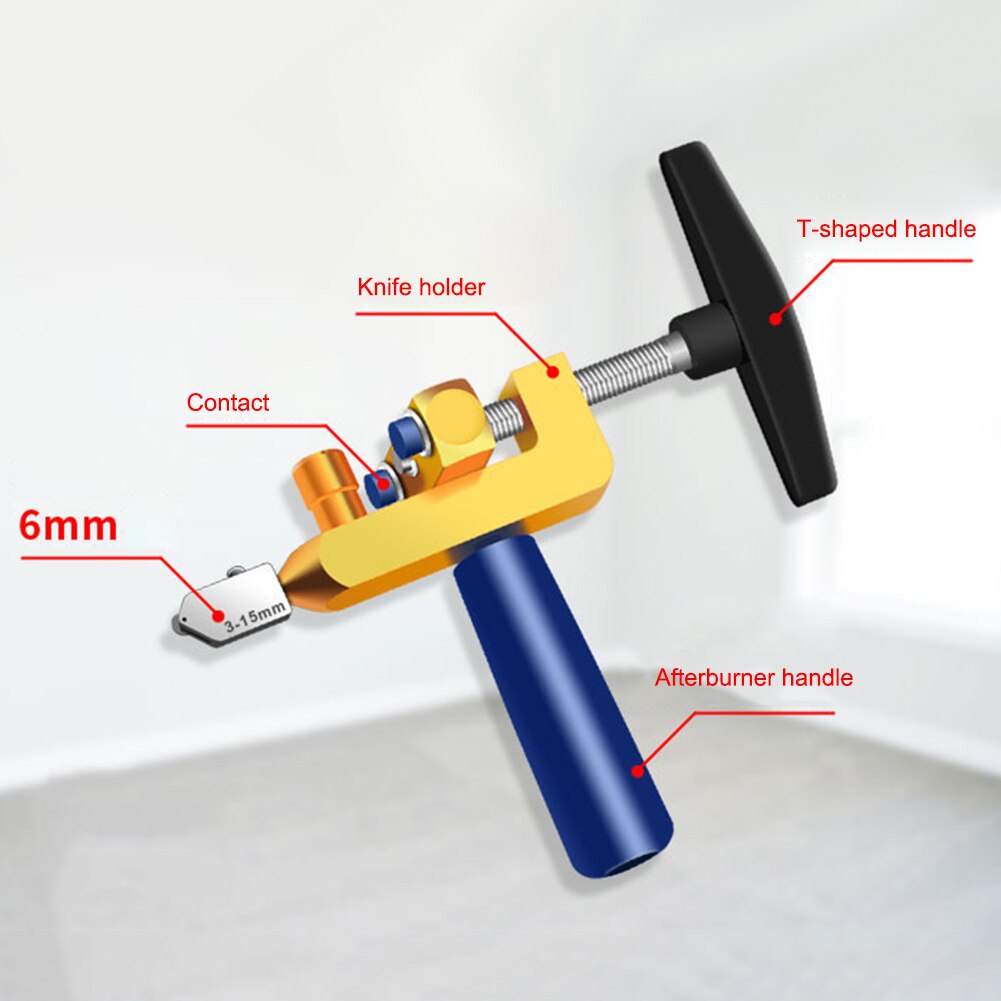 2 In 1 Manual Mirrors Cutter Multifunctional Glass Cutter Divider Kit Ceramic Tile Opener Easy Tile Cutter Breaker
