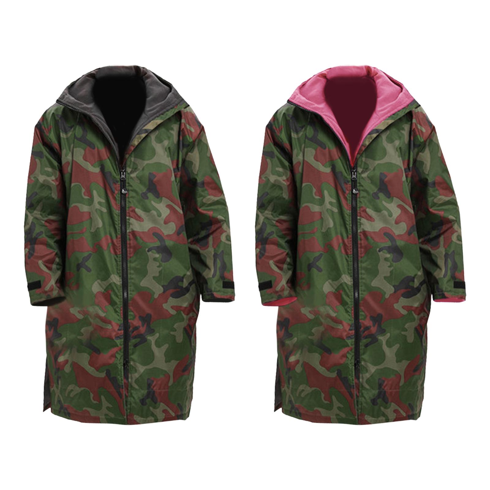 Long Sleeve Change Jacket Robe - Stay Warm &amp; Dry - Waterproof Oversized Swim Parka - for Swimming/Surfing