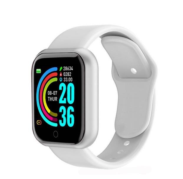 Digital Smart sport uhr Frauen uhren digital led elektronische armbanduhr Bluetooth fitness armbanduhr Männer kinder stunden hodinky: Y68 white