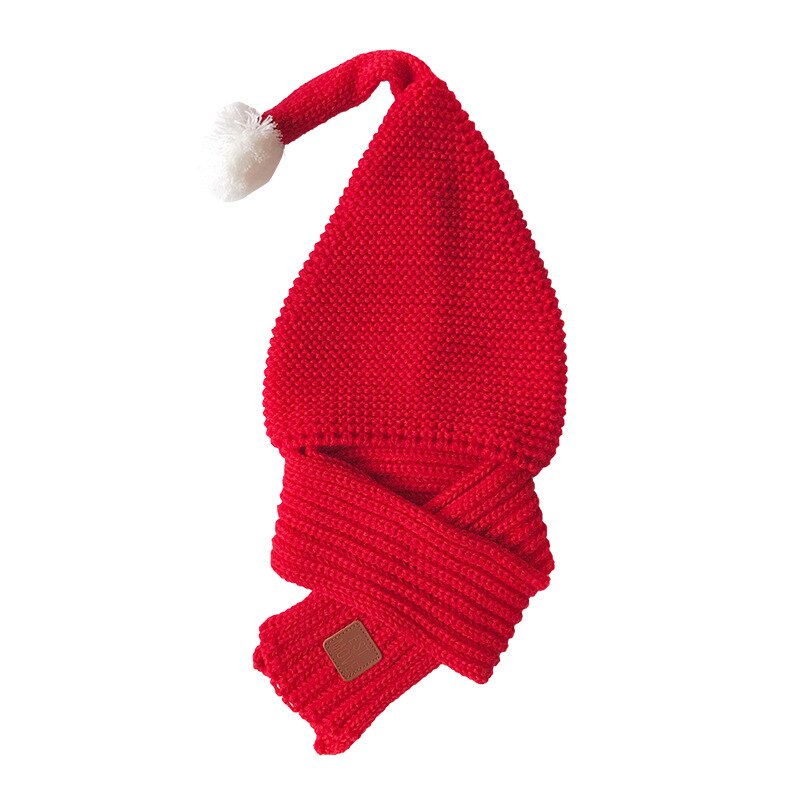 Vinter baby låve gutt jenter fast caps skjerf varm ull strikket søt ballhue + lue skjerf 2 stk / sett låve hals varmere lokk