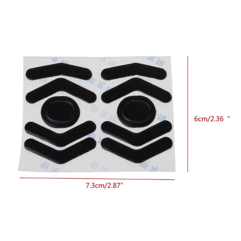 2 sets 0.6mm muismatten, muismatten en stickers voor logitech  g604- muizen