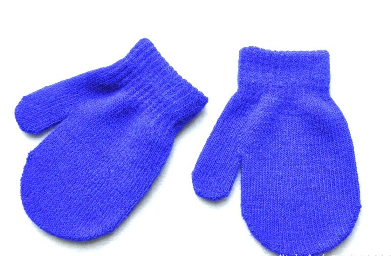 1-4 Jaar Winter Gebreide Handschoenen Voor Baby Jongens En Meisjes Warme Touw Volledige Vinger Wanten Handschoenen Voor Kinderen peuter Kids TS168: sky blue