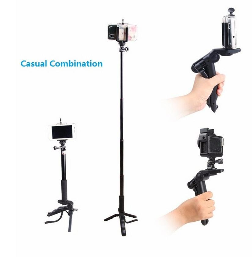 Mini Statief Been Camera Macro Stand Mobiele Telefoon Hand-Held Stabilisator Voor Gopro Met Antislip Mat