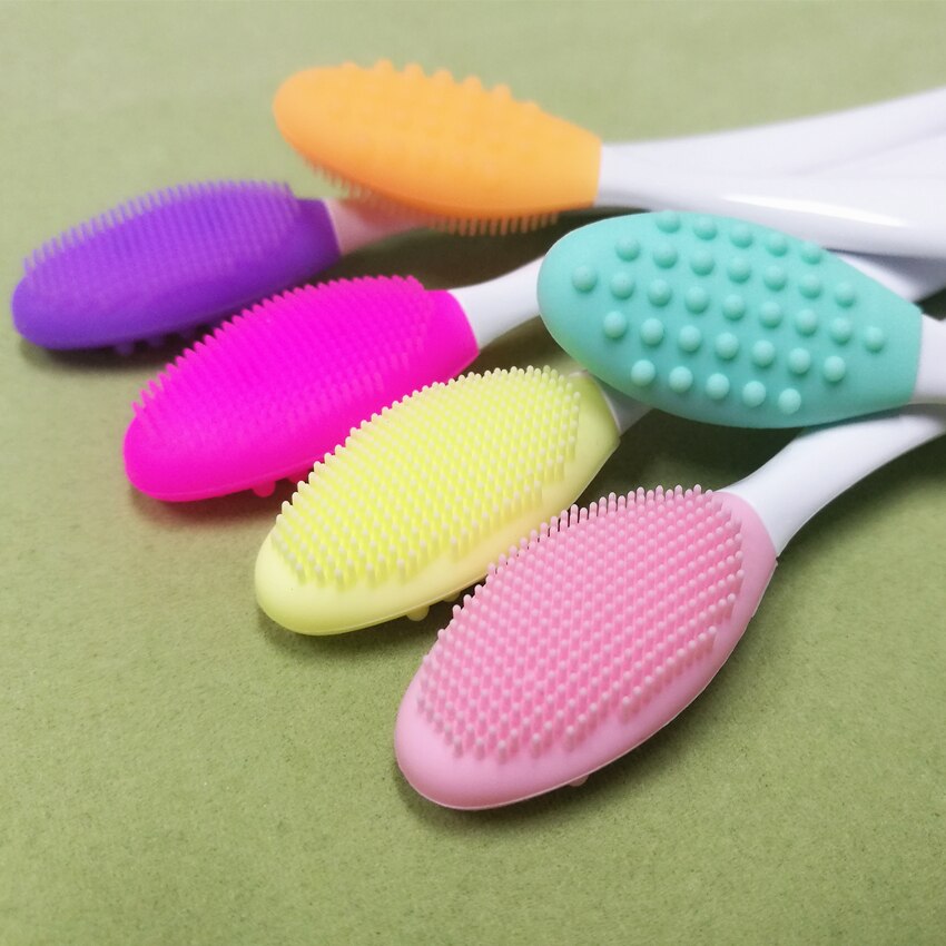Cepillos de limpieza de silicona Facial, herramienta de limpieza Facial, poros y espinillas exfoliante, eliminación de brocha para la nariz