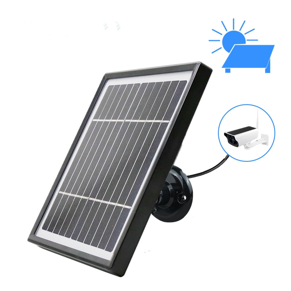 Didseth solpanel 3.3w 12v 3 meter kabel för utomhus säkerhet uppladdningsbart batteridrivet ip wifi kamera