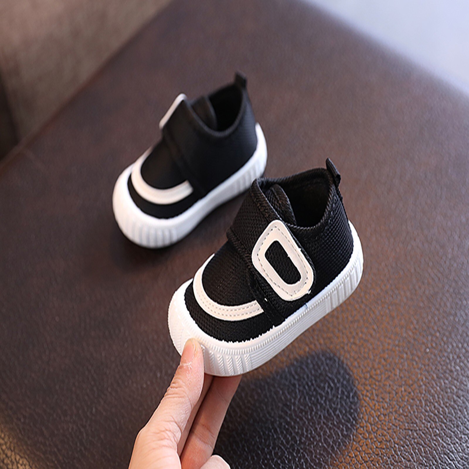 Baby Shoes Soft Breathable Toddler Children Rubber Shoes Sneaker Flying Woven Mesh Loafers Shoes Summer Solid Color Sports Shoes