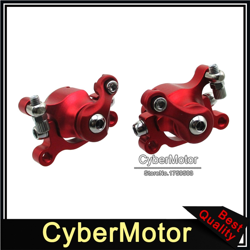 Red Left & Right Side Brake Calipers For Electric Scooter E-Scooter