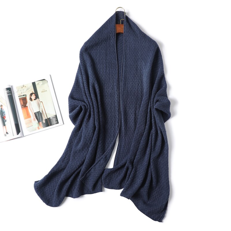 Weiche Kaschmir betroffen Schal für Frauen Warme Winter Schals Hijab Solide Pashmina Dame Schal wickeln Doppel Seite unisex Schals neue: WT5-12