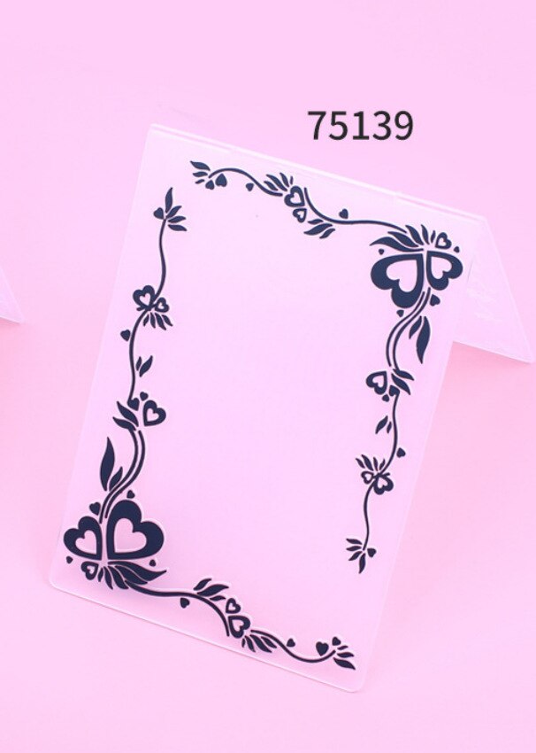 Clear Postzegels Plastic Embossing Mappen Papieren Kaarten Template Scrapbooking Craft Card Making DIY Fotoalbum Bruiloft Decoratie: 75139