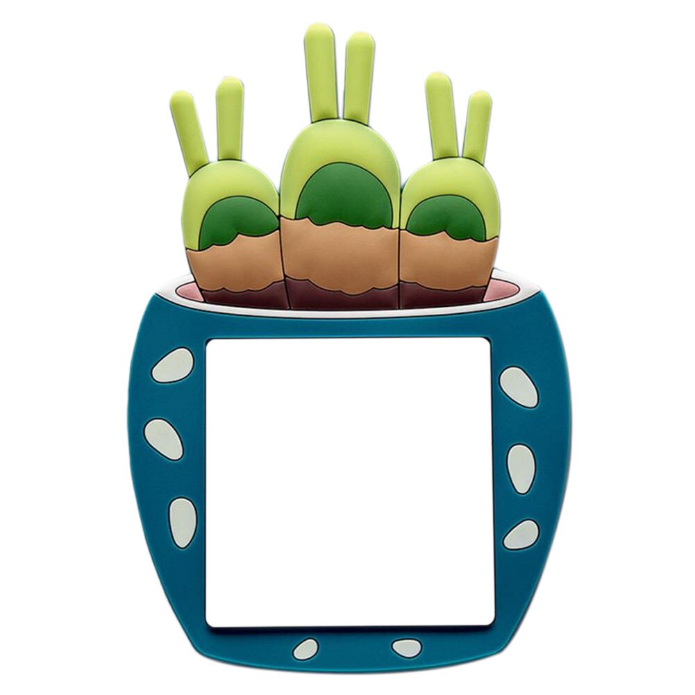 Autocollants pour interrupteur mural Fluorescent en Silicone, 1 pièce, mignon dessin animé Cactus 3D, décoration de la maison: 6C