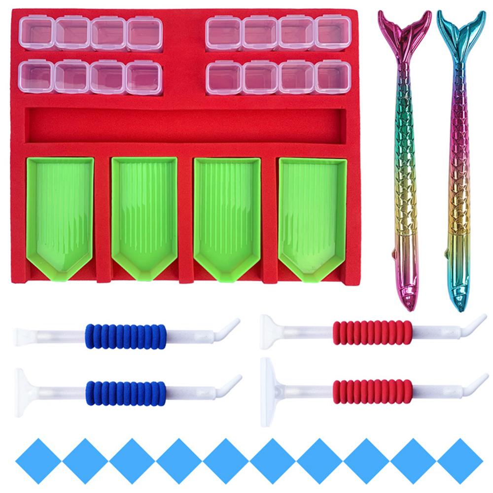 Diy Handmade Diamond Painting Tray Set Diamond Painting Accessories Tray Organizer for Adults Tool Storage Rack Point Drill