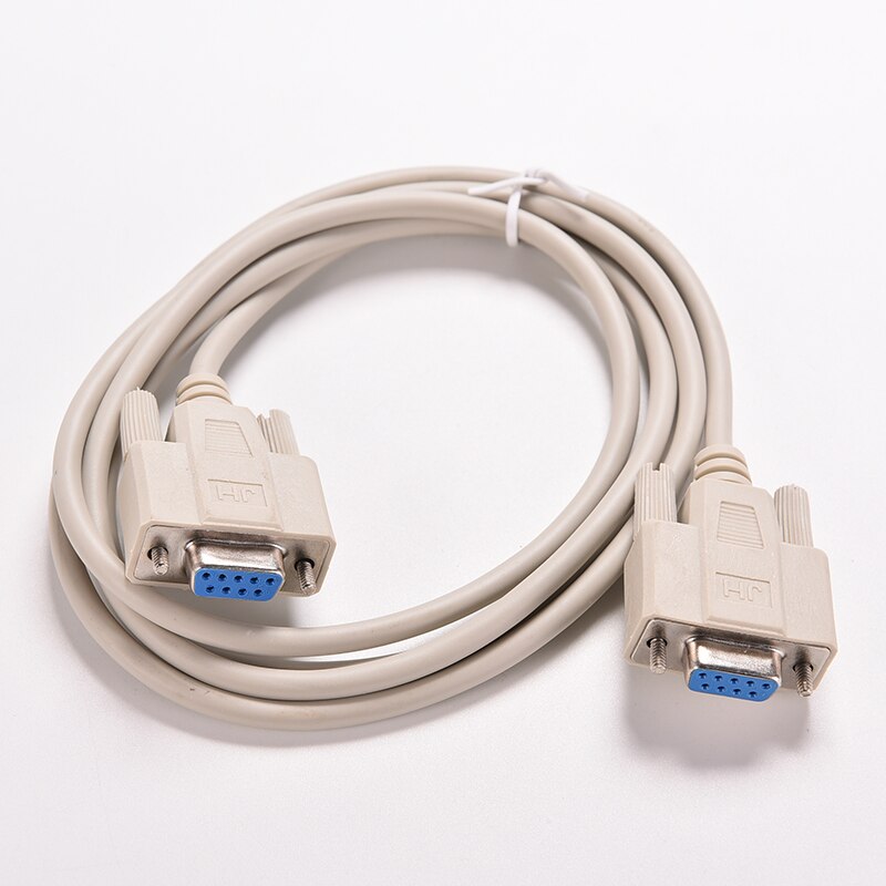 5ft F/F Serial RS232 Null Modem Cable Female to Female DB9 FTA Cross Connection 9 Pin COM Data Cable Converter PC Accessory