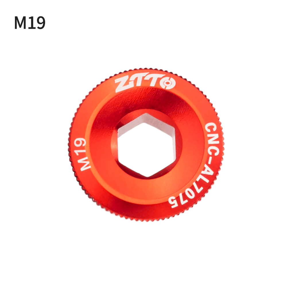 ZTTO-perno de brazo de manivela de bicicleta, tapas de tornillo de manivela de aleación de aluminio, tornillos de cubierta de manivela de bicicleta de montaña y carretera M20 M19 M18 Universal para M6000 105: Morado
