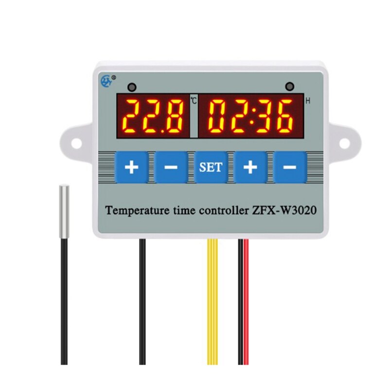 LBER ZFX-W3020 Digital Intelligent Temperature Time Controller Thermostat Timer Switch Module -55-110 Celsius: Light Grey