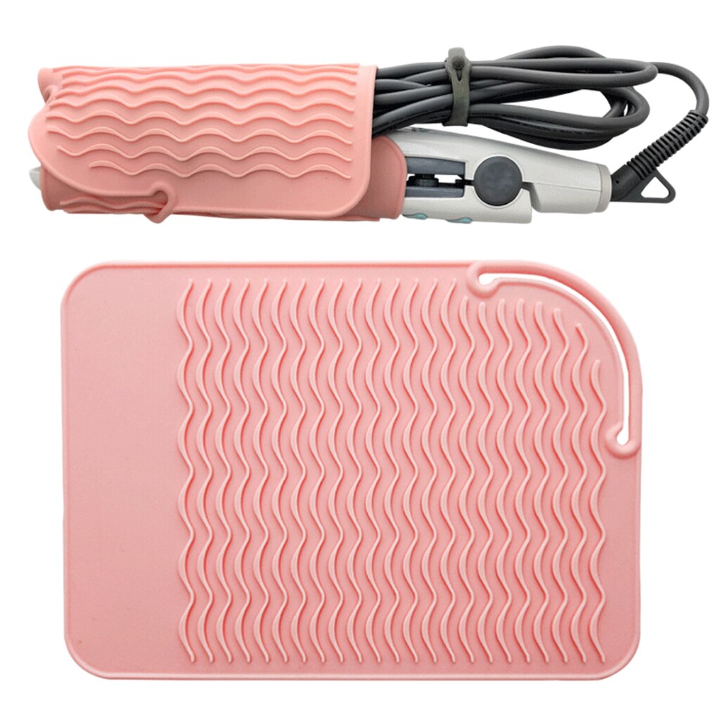 Hair Irons Hair Straightener Heat Proof Mat Hair Drier Non-Slip Pad Large Silicone Heat Proof Mat Soft Heat-resistant Mat