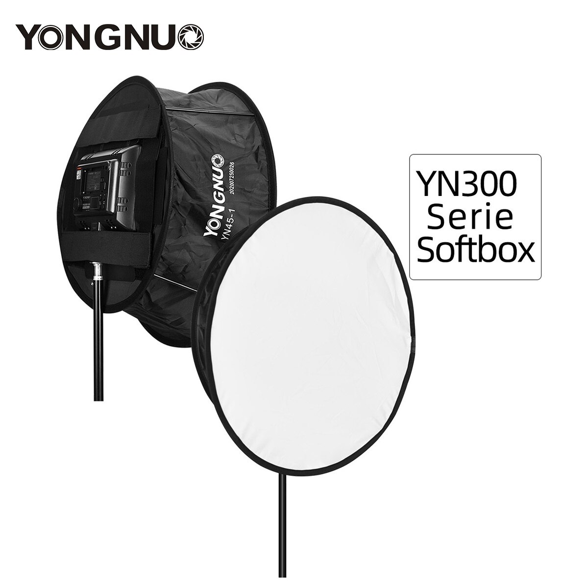 YONGNUO – boîte à lumière pour YN300 YN300III, diffuseur pour YONGNUO YN300 II YN300III YN300 IV YN320, panneau de lumière vidéo LED pliable, filtre souple