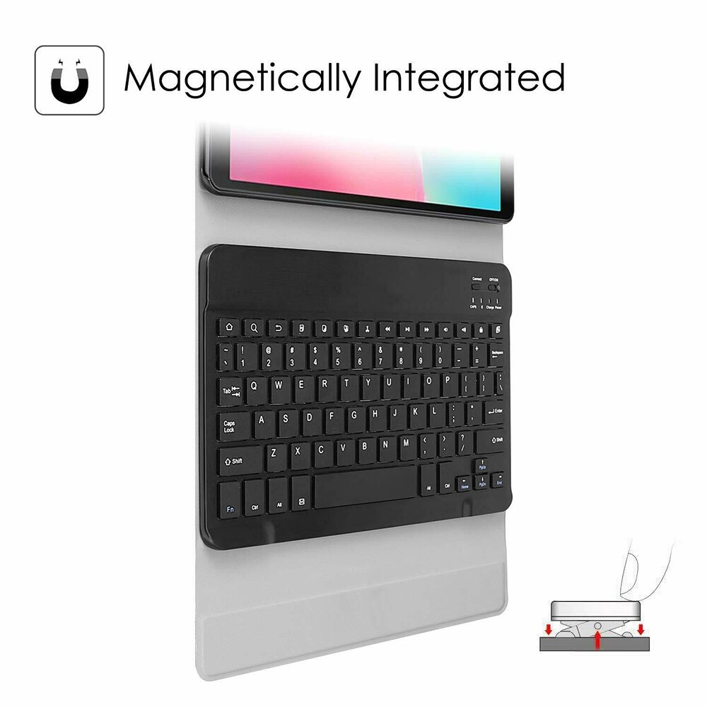 Voor Samsung Galaxy Tab Een 10.1 Inch T510 T515 Bluetooth Afneembare Wireless Keyboard Case Cover Voor Samsung Tab Een 10.1