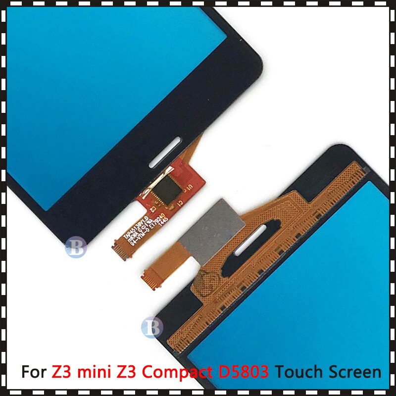 4.6 " sony xperia  z3 mini  z3 compact  d5803 kosketusnäytön digitoijalle etulasilinssin tunnistinpaneeli