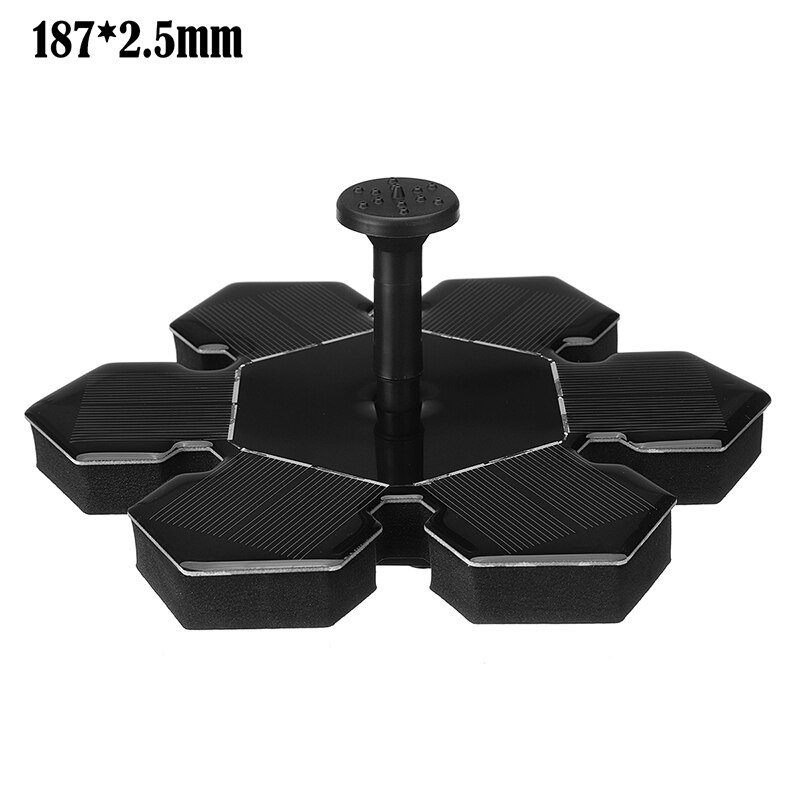 Mini Solar Powered Fountain Garden Pool Pond Solar Panel Floating Fountain Garden Decoration Water Fountain