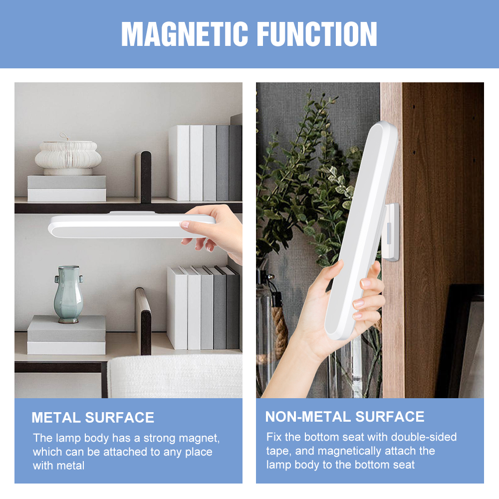 Lampa stołowa doprowadziło Wisząca magnetyczna lampka na biurko Lampka nocna robić sypialni Możliwość ładowania Możliwość przyciemniania 3-kolorowe biuro Studium Czytanie Ochrona oczu