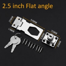 Zinc Alloy+Iron Locking Hasp And Staple Lock Locking Cylinder Padlock Securit Shed