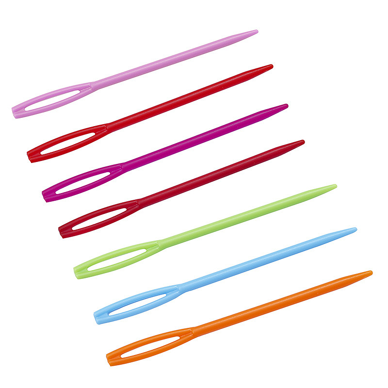100 Pcs/Set DIY Plastic Needles Tapestry Sewing Wool Yarn Children Crochet Tool Children Colorful Plastic Needle