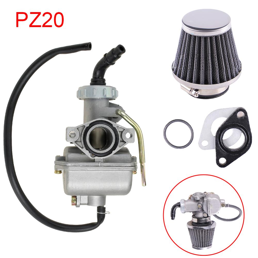 Pz20 20mm förgasarkol för 50cc 70cc 90cc 100cc 110cc atv quad ktm förgasare pack kit för lifan pister pro smutscykel