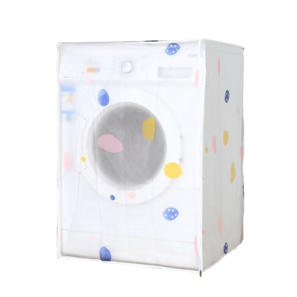 Automatic Washing Machine Cover Premium PEVA Washing Machine Case Waterproof Anti-dust Washing Machine Protector for Home (60x55