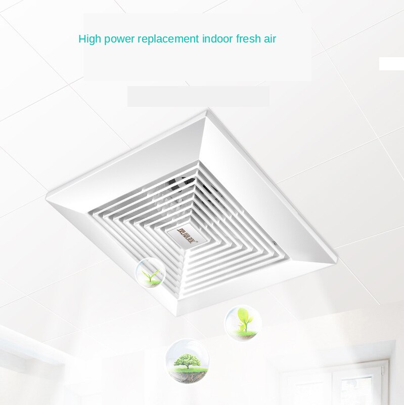 10 inch exhaust fan household bathroom kitchen bedroom toilet low noise ventilation fan hotel wall mute exhaust pipe exhaust fan