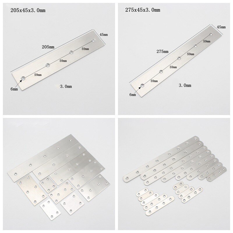 1/2/10pcs Stainless Steel Connector of Straight Iron Sheet Angle Cabinet Corner Code
